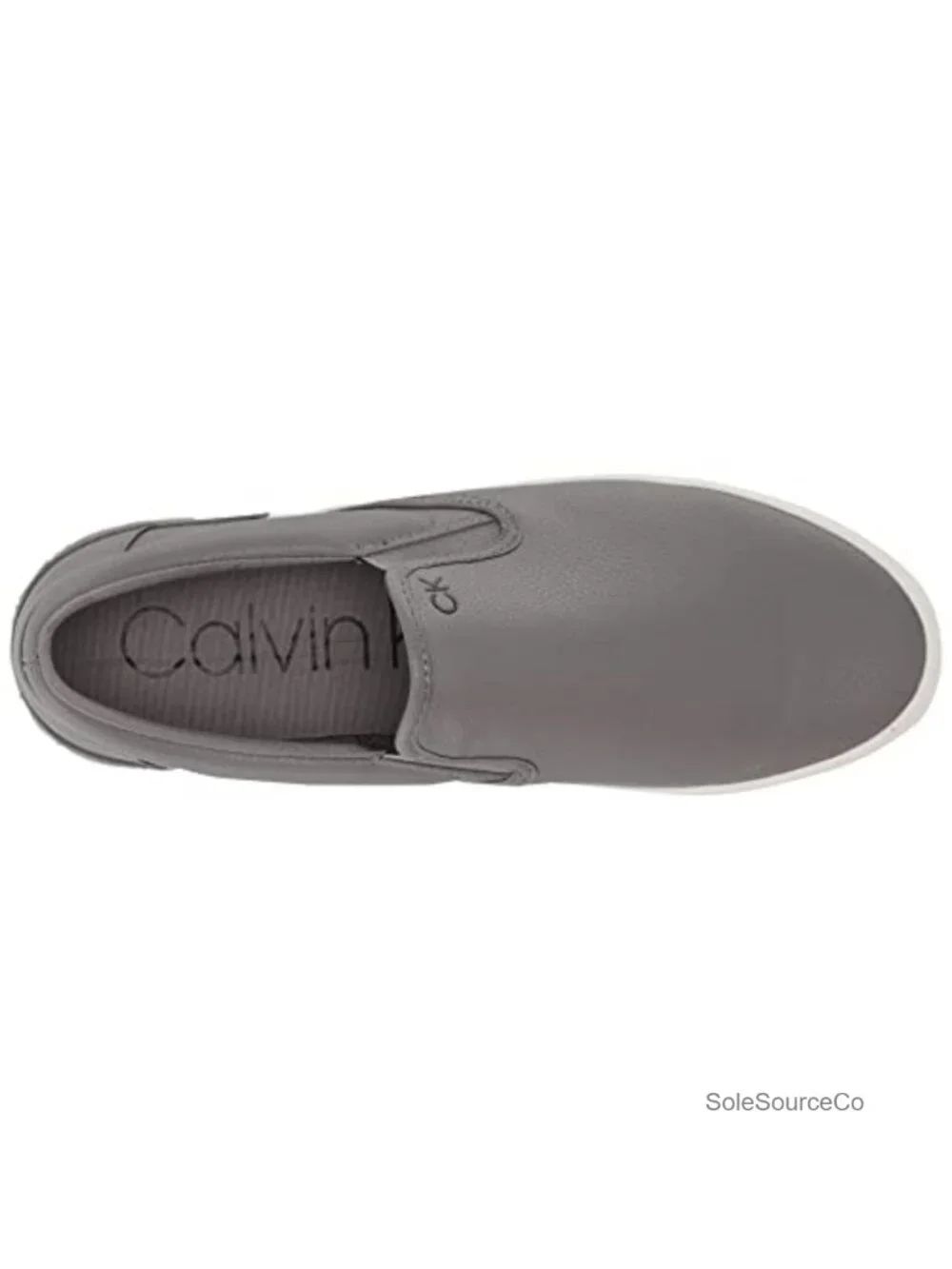 Men's Fashion Sneakers Faux Leather Padded Footbed Slip-On